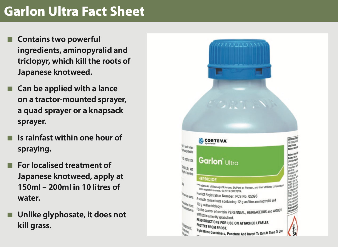 Garlon Ultra Fact Sheet